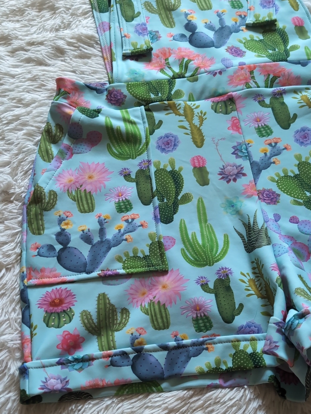 Blackmilk Crazy Plant Lady Cactus Print Short Overall Pinafore Romper XL - Picture 4 of 12